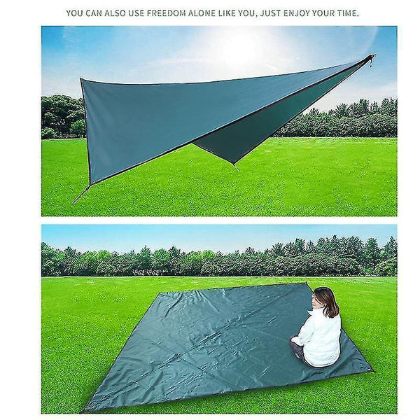 Hammocks waterproof tarp tent shade lightweight portable waterproof outdoor camping hammock rain fly uv