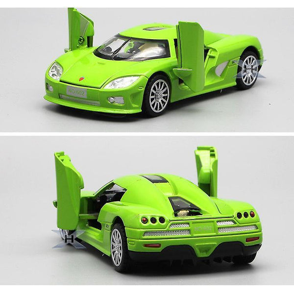 Toy Cars 1/32 Koenigsegg Die Cast Model Toy Vehicle Alloy Pull Back Sound Light Toys Car|Diecasts