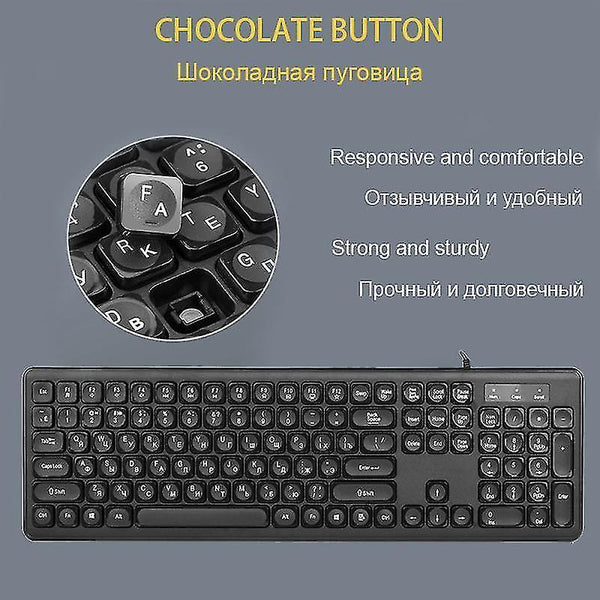 Remote controls wired russian keyboard support multimedia computer keyboard 108 keys for pc laptop ergonomic