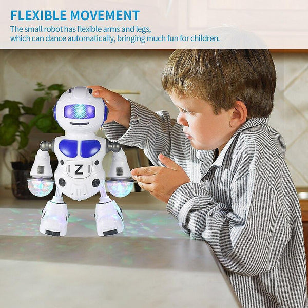 Robotic Toys for Kids Dancing Robot Toy LED Space Battery Robot Walking Action Figure Toys|RC Robot