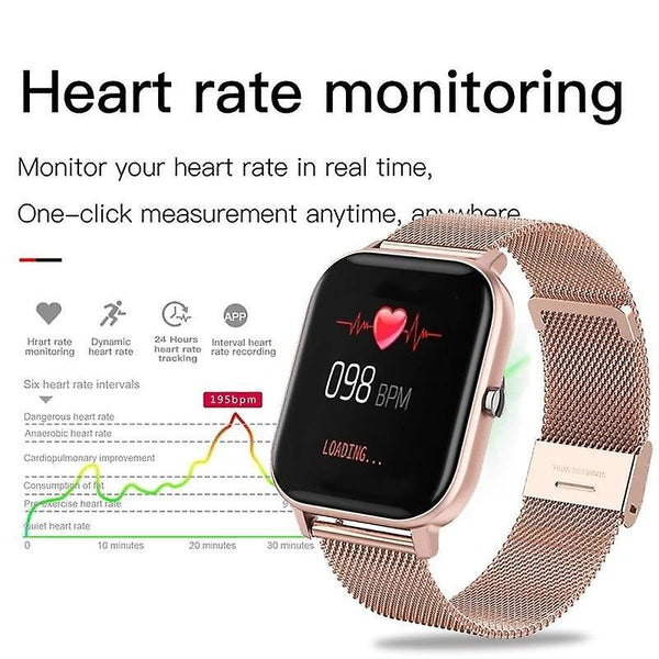 Watches bluetooth call smart watch men multifunction sports heart rate smart watches rose gold