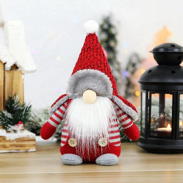 Christmas gift kids 1pcs Swedish Santa Claus Plush Doll Gnome Xmas Ornament Home