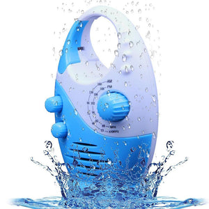 Waterproof Shower Radio Adjustable Volume Shower Am Fm Button Speaker Bathroom Shower Speakers Wireless Radio With Top Handle Radios