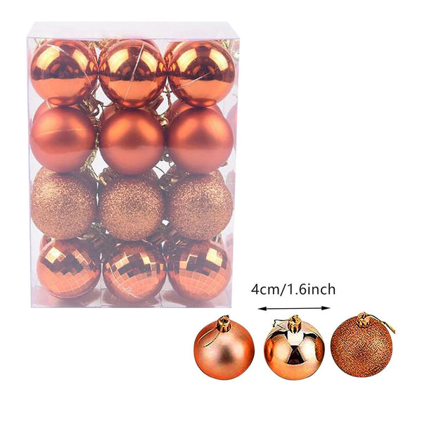 Christmas gift kids Orange 40mm Xmas Tree Ball Bauble Hanging Home Party Ornament Decor