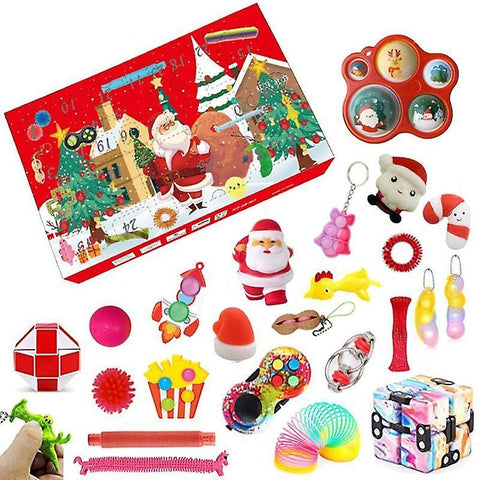 Christmas gift kids Father Christmas Countdown Calendar Toys 24 Days Advent Calendar Pack Anti Stres