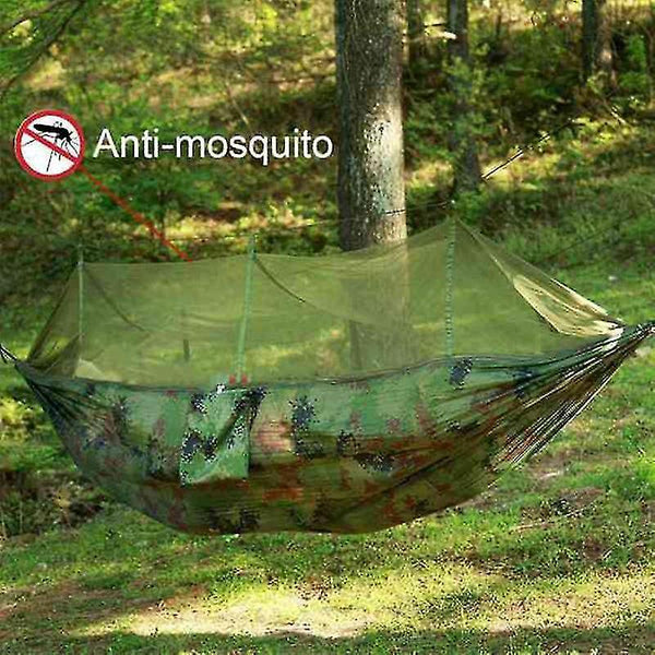 Hammocks camping hammock portable travel hammock double camping hammock with mosquito net and rain fly for