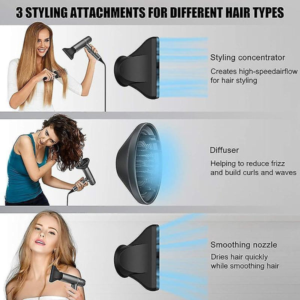 Hair dryers negative ion professional salon hairdryer household gale speed portable blow dryer anion white