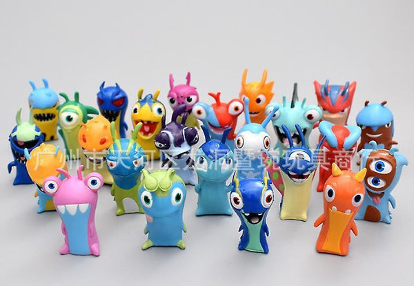 Wooden Blocks Cartoon Anime Toys 5cm Slugterra PVC Model Toys 24 toys