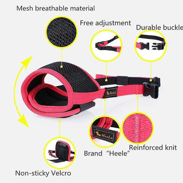 Pet muzzles muzzle for dogs muzzle adjustable nylon for dogs  adjustable e breathable museriere  small middle