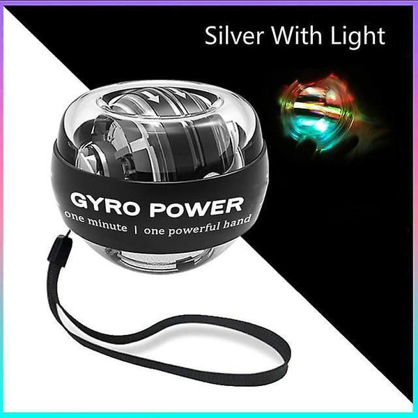 Hand exercisers self starting powerball wrist power hand ball muscle relax spinning wrist trainers black