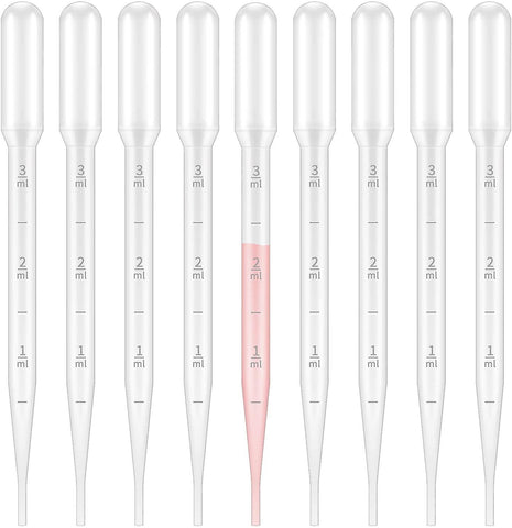 100 Pieces 3ml Pasteur Pipette Disposable Pipette For Laboratory Pipettes