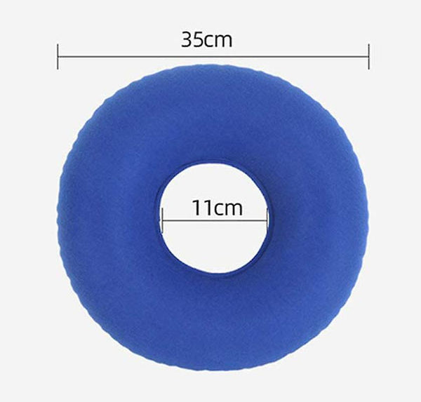 blue Donut Seat Cushion Orthopedic Ring Cushions For Hemorrhoid Pain Ottoman Cushions