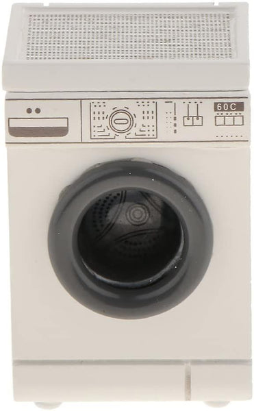 Miniature Dollhouse Equipment Model White Drum Washer Washing Machines