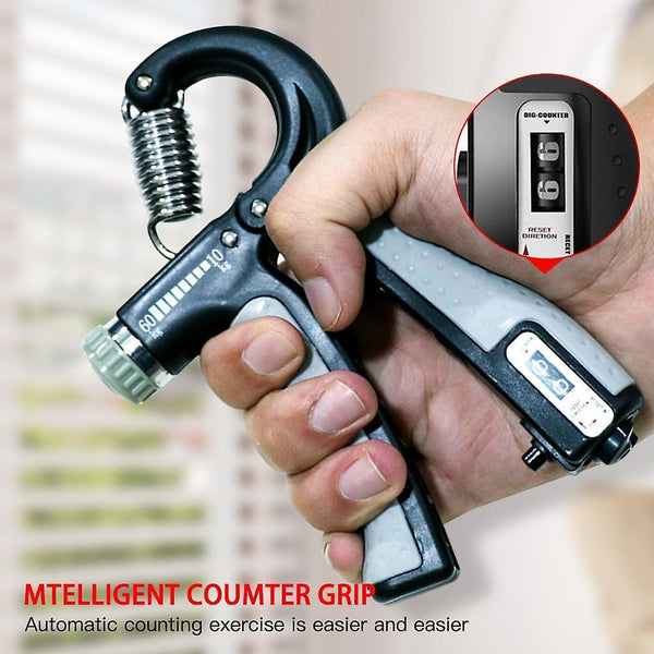 Hand exercisers adjustable heavy gripper fitness muscle hand exerciser grip wrist training grey