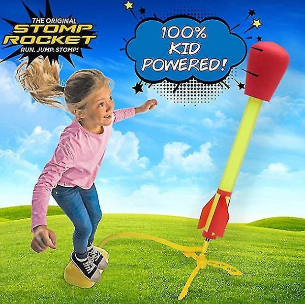 Air water rockets ultra rocket 3 rockets - outdoor rocket toy christmas gift for boys and girls - comes with toy rocket launcher