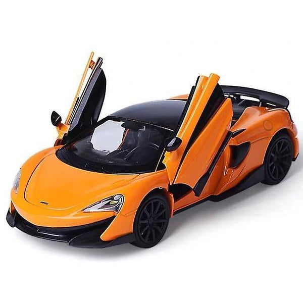 Toy Cars McLaren 600LT Metal Vehicle Pull Back Cars Orange