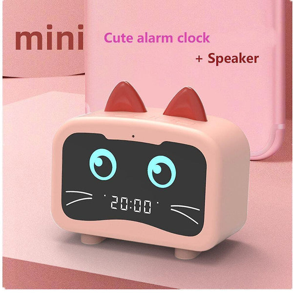 Alarm Clocks Smart Cute Pet LED Digital Alarm Clock Totoro Bluetooth Speaker With Radio