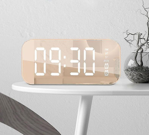 Alarm Clocks Multifunctional LED Digital Alarm Clock  Bluetooth Speaker  Bedside Desktop Luminous Pi