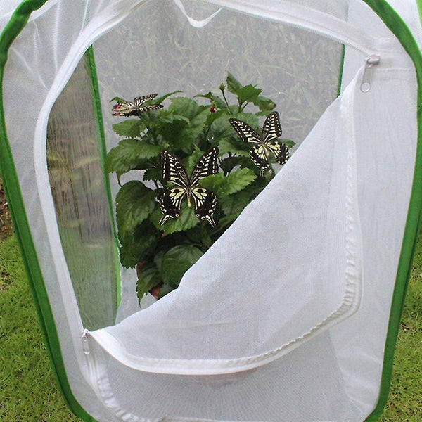 Science exploration sets 40*40*60cm plant breeding cage insect butterfly caterpillar enclosure nets zipper opening