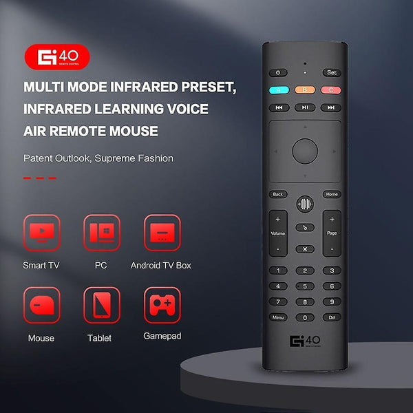 Remote controls g40s 2.4Ghz 34 keys wireless air mouse voice remote