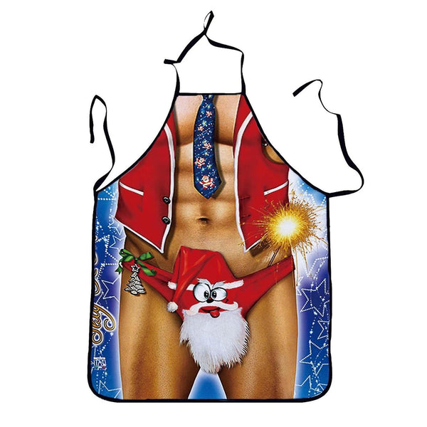 Christmas gift kids Sexy Beauty Apron Muscular Male Apron Cartoon Couple Party Apron