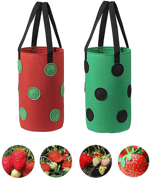 Strawberry Planting Bag 4 Pieces Planting Bag Grow Bag Planting Bag Plant Cages & Supports