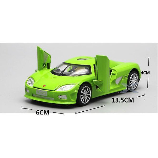 Toy Cars 1/32 Koenigsegg Die Cast Model Toy Vehicle Alloy Pull Back Sound Light Toys Car|Diecasts