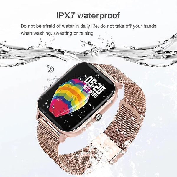 Watches bluetooth call smart watch men multifunction sports heart rate smart watches rose gold