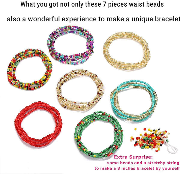 Waist Beads For Weight Loss Stretchy African Waist Beads For Women Belly Beads Chain Plus Size With String And Charms Back & Lumbar Support Cushions