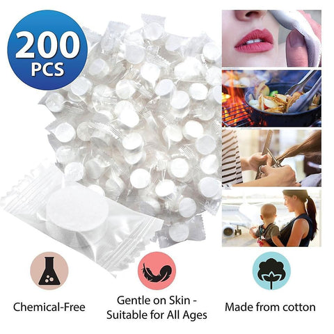 200 Pieces Compressed Towel Disposable Drying Towels In The Form Of Tablets Space-saving Pressed Towel Towel Pills Mini Magic Towel For On The Go Vac Bath Towels & Washcloths