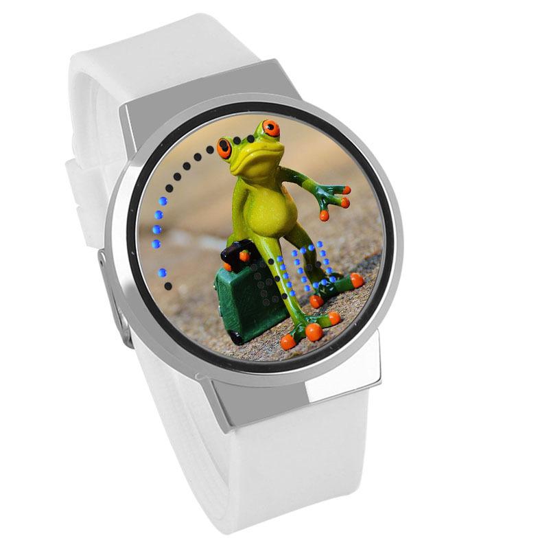 Waterproof Luminous LED Digital Touch Children watch - Travel frog #70