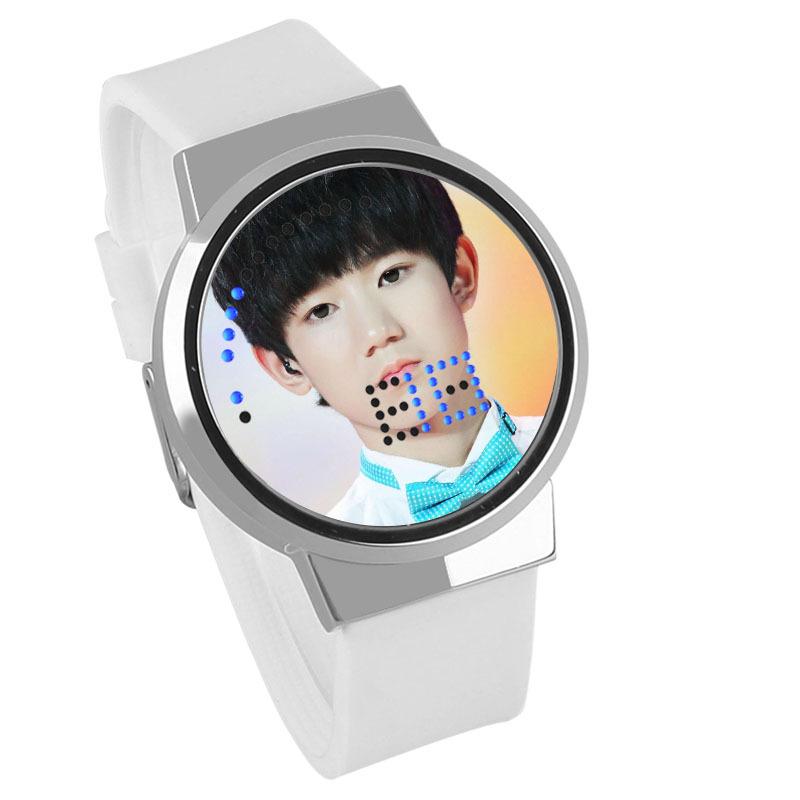 Waterproof Luminous LED Digital Touch Children watch  - TFBoys #13