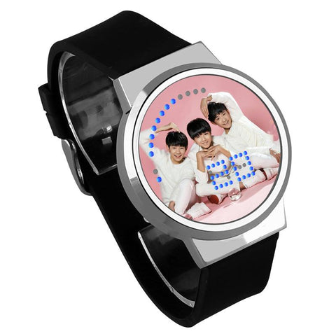 Waterproof Luminous LED Digital Touch Children watch  - TFBoys #9