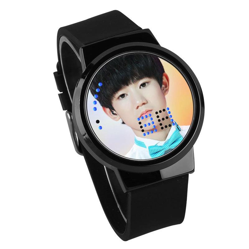 Waterproof Luminous LED Digital Touch Children watch  - TFBoys #14