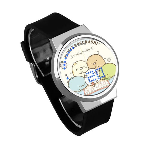 Waterproof Luminous LED Digital Touch Children watch  - Sumikkogurashi #3