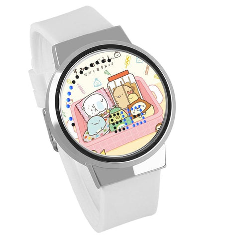 Waterproof Luminous LED Digital Touch Children watch  - Sumikkogurashi #4