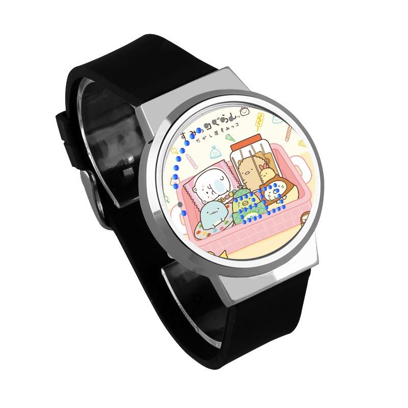 Waterproof Luminous LED Digital Touch Children watch  - Sumikkogurashi #6