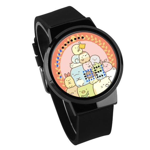 Waterproof Luminous LED Digital Touch Children watch  - Sumikkogurashi #56