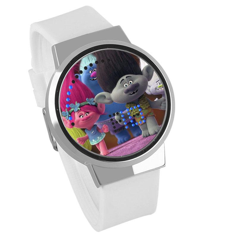 Waterproof Luminous LED Digital Touch Children watch  - Trolls #7