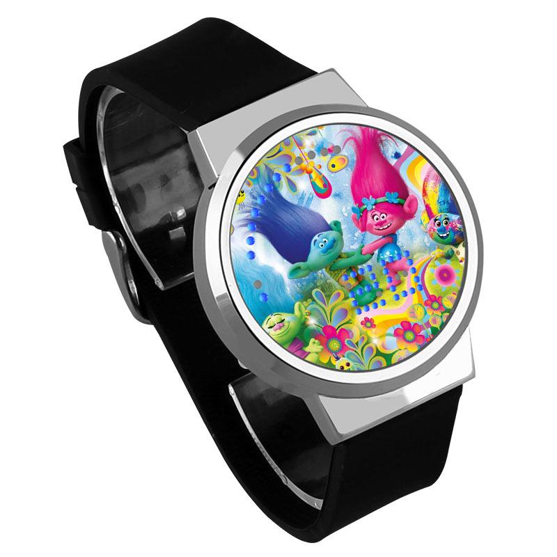 Waterproof Luminous LED Digital Touch Children watch  - Trolls #3