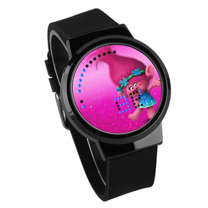 Waterproof Luminous LED Digital Touch Children watch  - Trolls #17