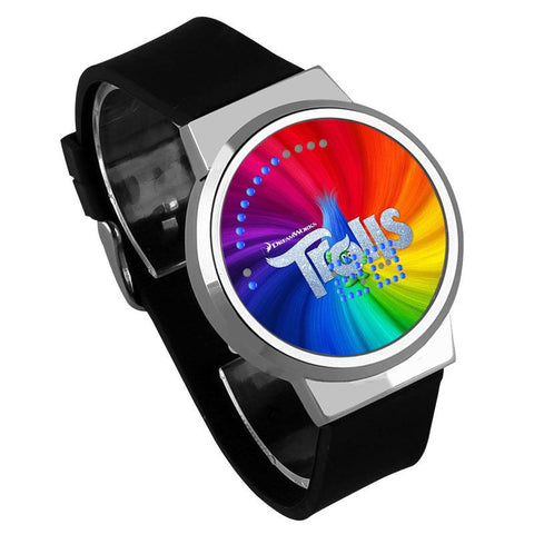 Waterproof Luminous LED Digital Touch Children watch  - Trolls #15