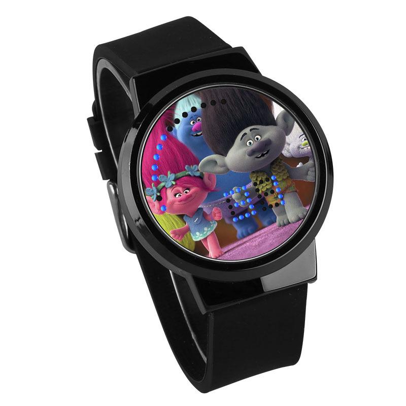 Waterproof Luminous LED Digital Touch Children watch  - Trolls #8