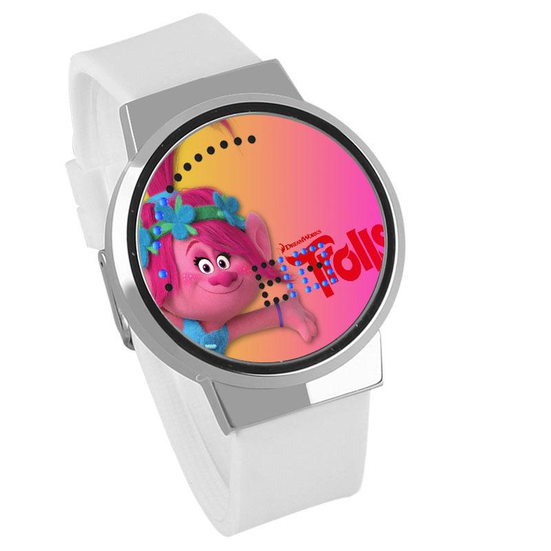 Waterproof Luminous LED Digital Touch Children watch  - Trolls #10