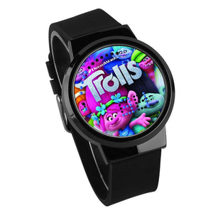 Waterproof Luminous LED Digital Touch Children watch  - Trolls #29