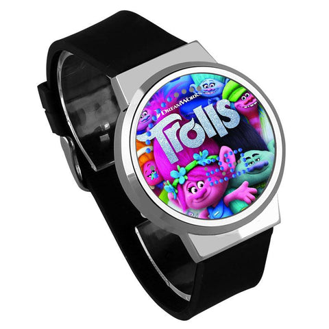 Waterproof Luminous LED Digital Touch Children watch  - Trolls #30