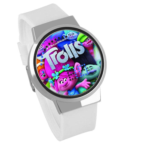 Waterproof Luminous LED Digital Touch Children watch  - Trolls #28