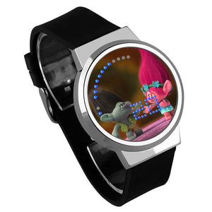 Waterproof Luminous LED Digital Touch Children watch  - Trolls #36