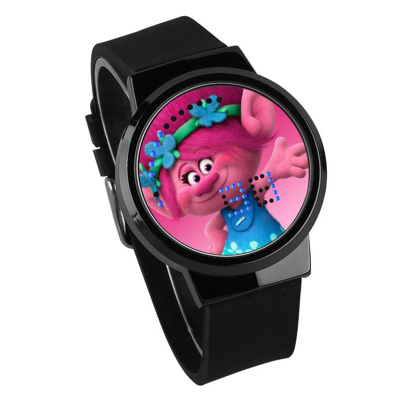 Waterproof Luminous LED Digital Touch Children watch  - Trolls #20