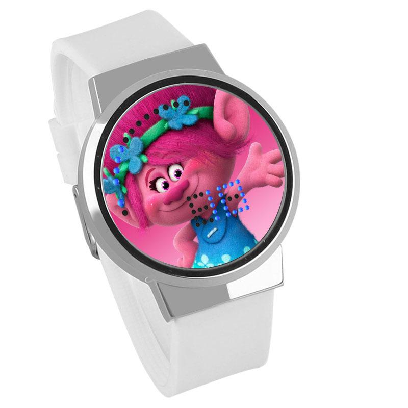 Waterproof Luminous LED Digital Touch Children watch  - Trolls #19